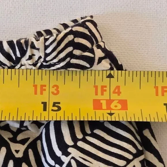 Karen Kane Womens Cotton Black Cream Floral Print Full Pull On Lined Skirt Mediu - Picture 7 of 9